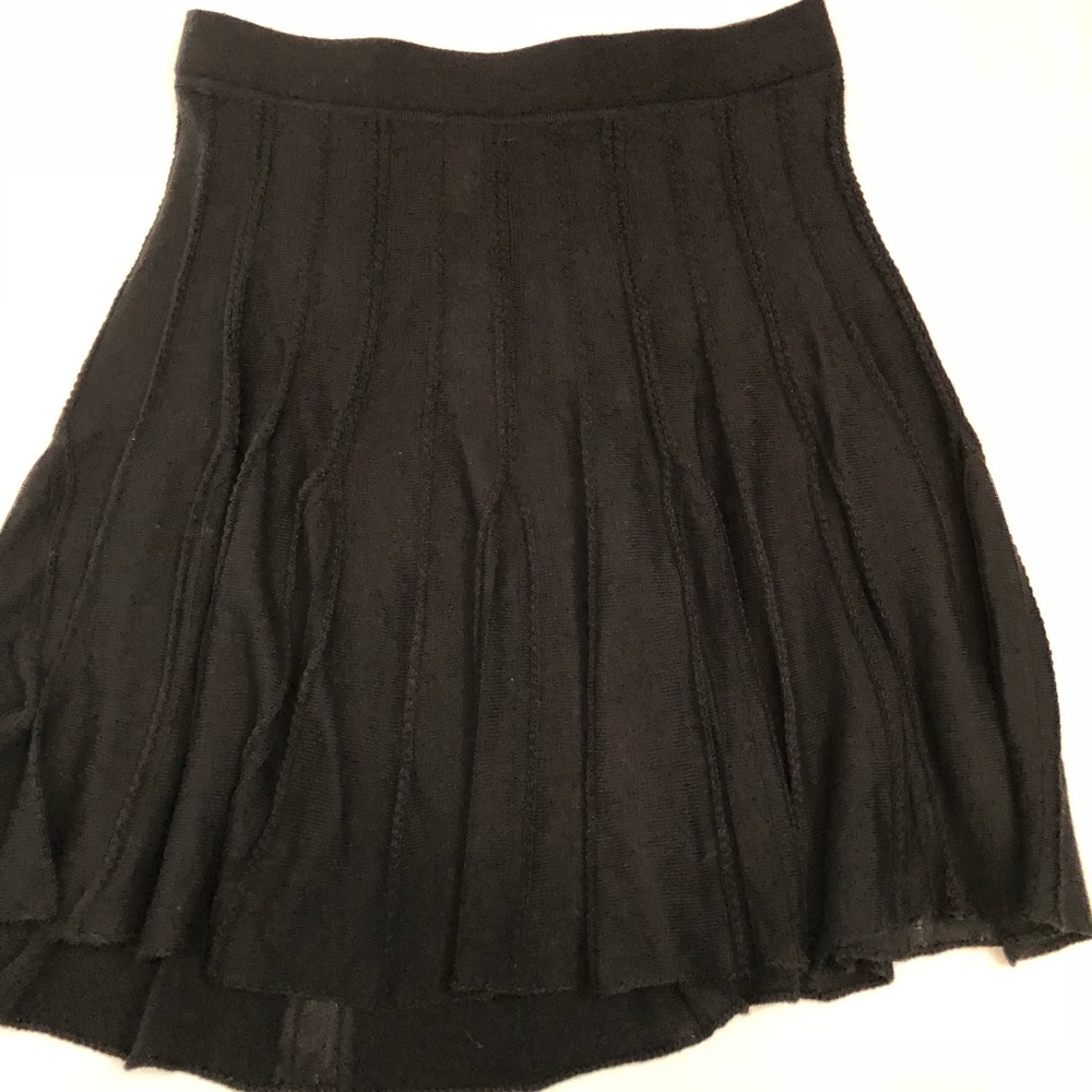 Black Knit Skirt